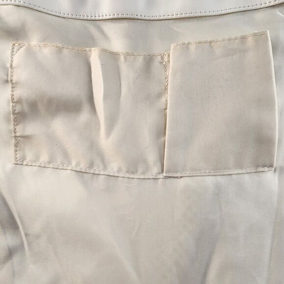 ALDO 15" Backpack White on Black Cut Design Zipper Pockets Drawstring Closure - Picture 6 of 11